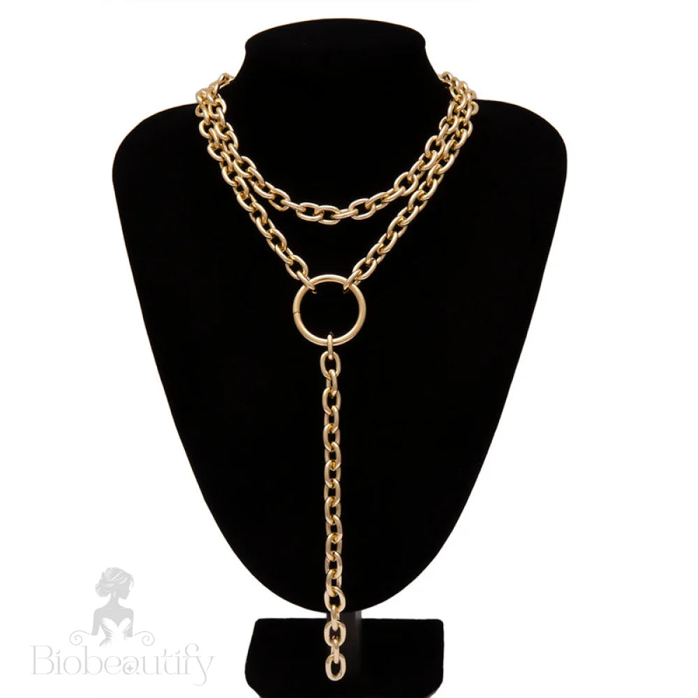 Hip Hop Rock Long Chain Necklace