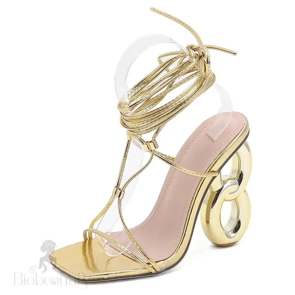 Hollow Out High Heel Sandals For Women Summer Fashion