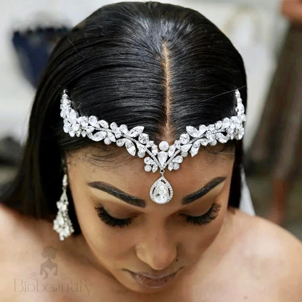 Wedding Hair Accessories - Cubic Zirconia Bridal Headdress - Available in Silver and Gold