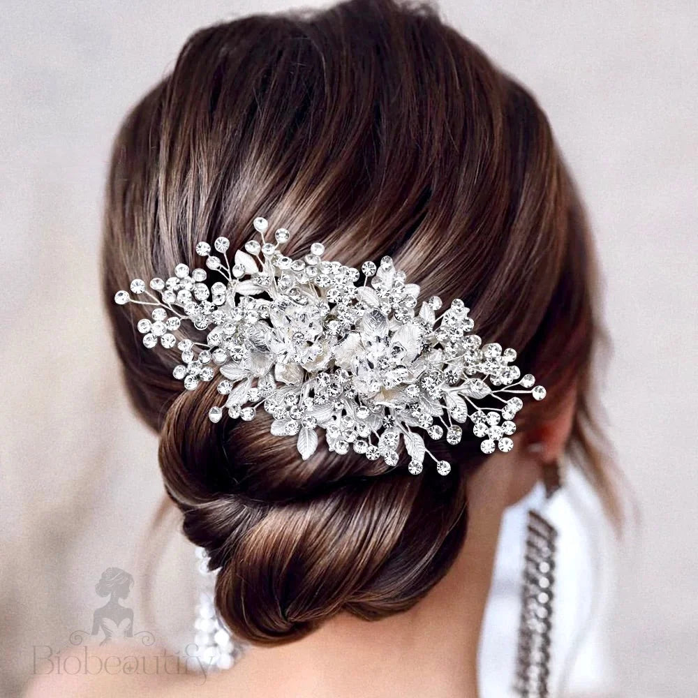 Ines Crystal Hair Comb For Brides