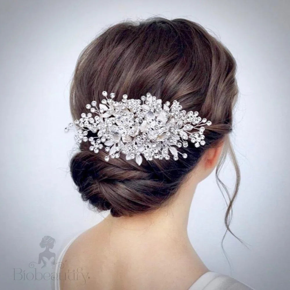 Ines Crystal Hair Comb For Brides