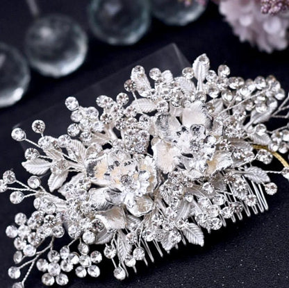 Ines Crystal Hair Comb For Brides