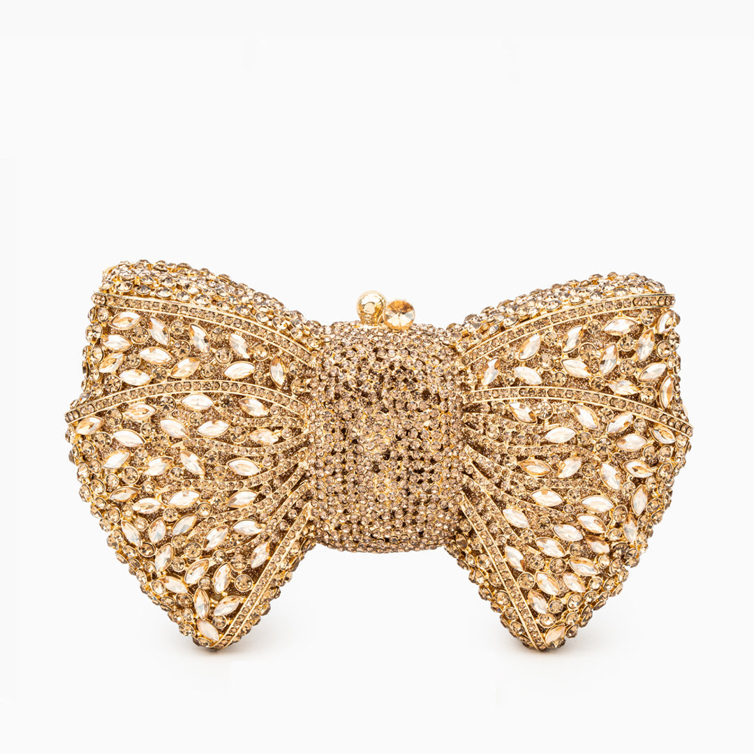 Gold Isabella Clutch Bag
