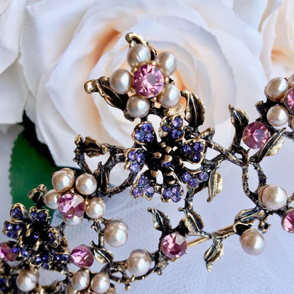 Isadora Bohemian Gold Pearl Tiara For Brides