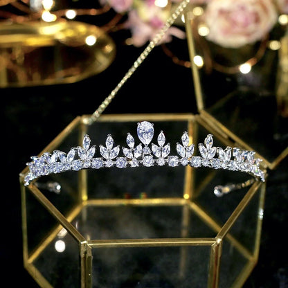 Ivelina Silver Zirconia Bridal Tiara