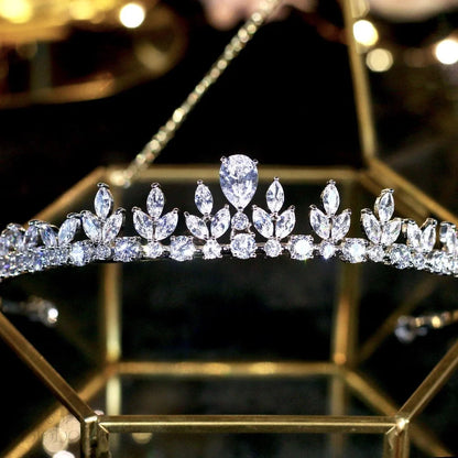 Ivelina Silver Zirconia Bridal Tiara