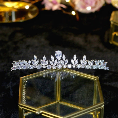 Ivelina Silver Zirconia Bridal Tiara