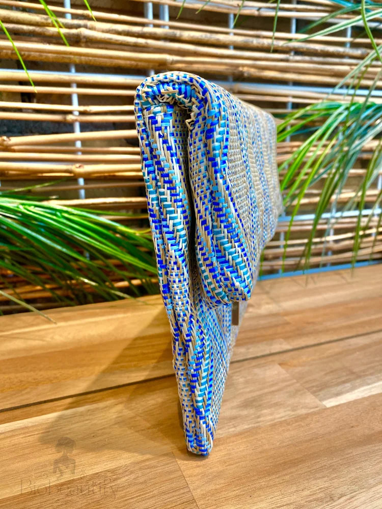 Janae Woven Straw Clutch