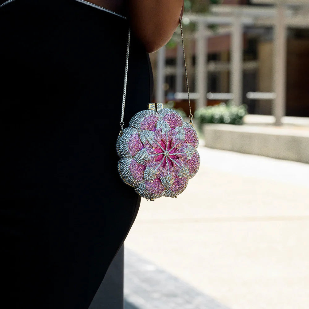 Jeline Floral Clutch Bag