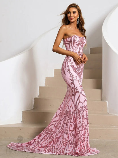 Juliett Sequin Gown Dress