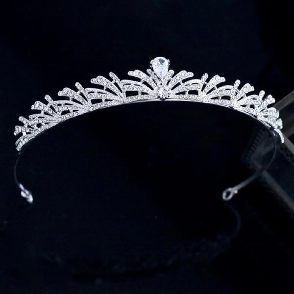 Juliette Silver Cz Bridal Tiara