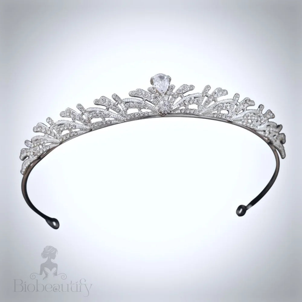 Juliette Silver Cz Bridal Tiara