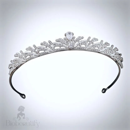 Juliette Silver Cz Bridal Tiara