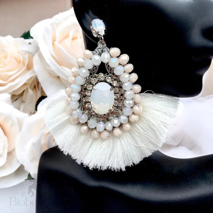 Justyna Opal Tassel Earrings