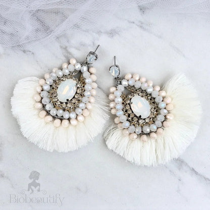 Justyna Opal Tassel Earrings