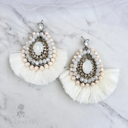 Justyna Opal Tassel Earrings