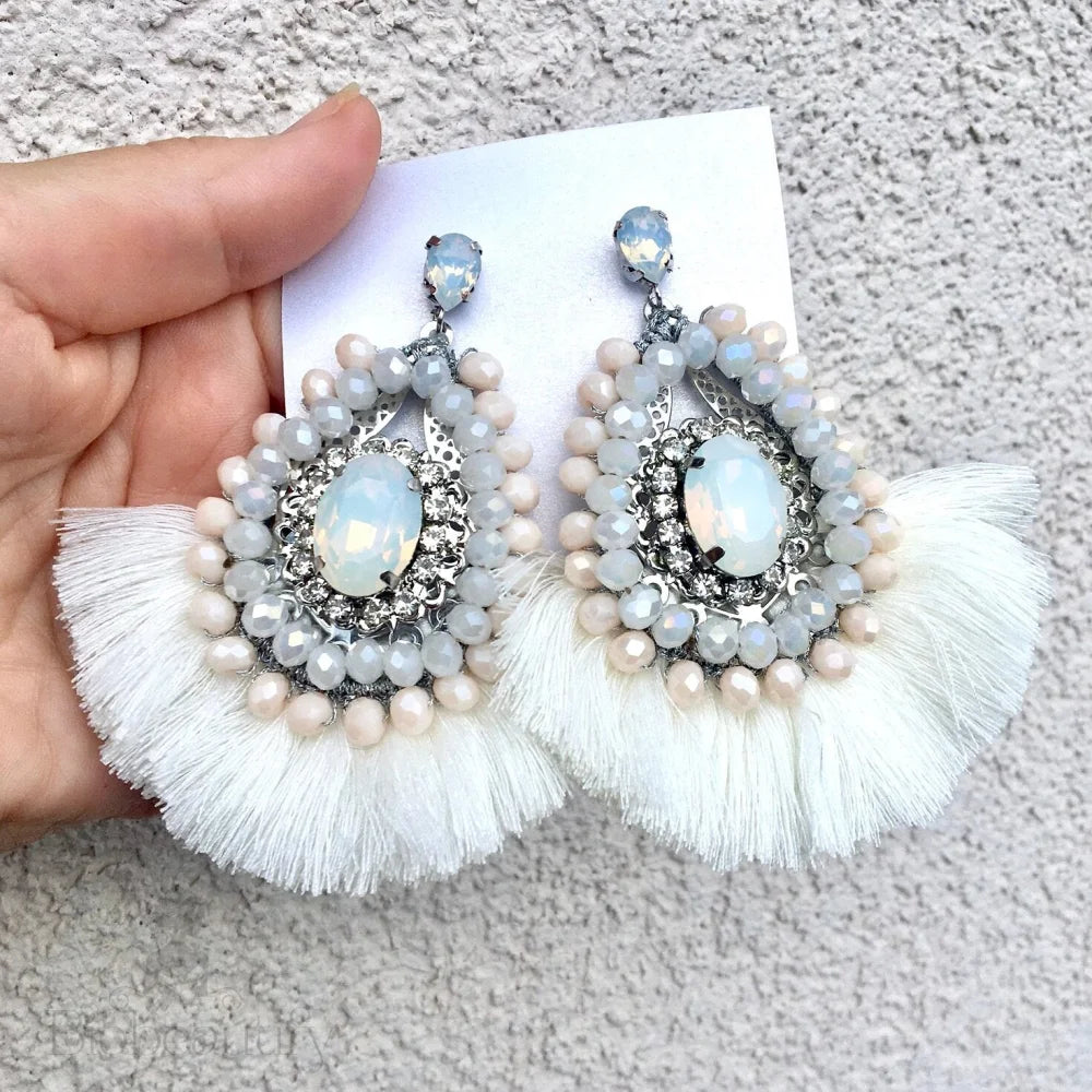 Justyna Opal Tassel Earrings