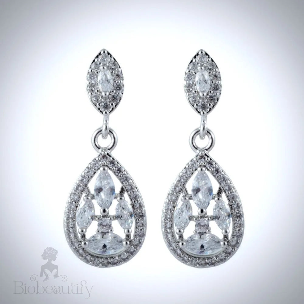 Kaitlyn Cubic Zirconia Wedding Earrings