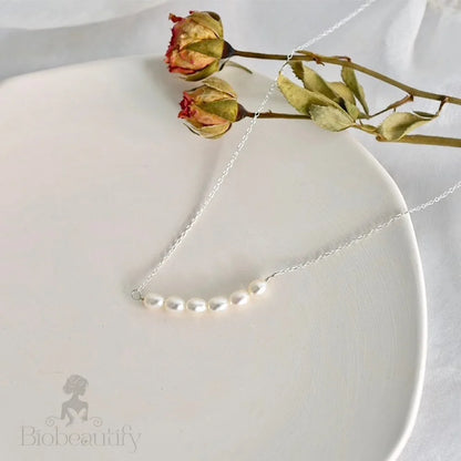 Kalina Freshwater Pearl Bridal Necklace For Bridesmaids