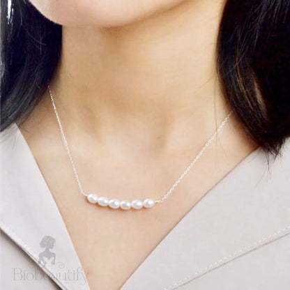 Wedding Jewelry - Freshwater Pearl Bridal / Bridesmaids Necklace