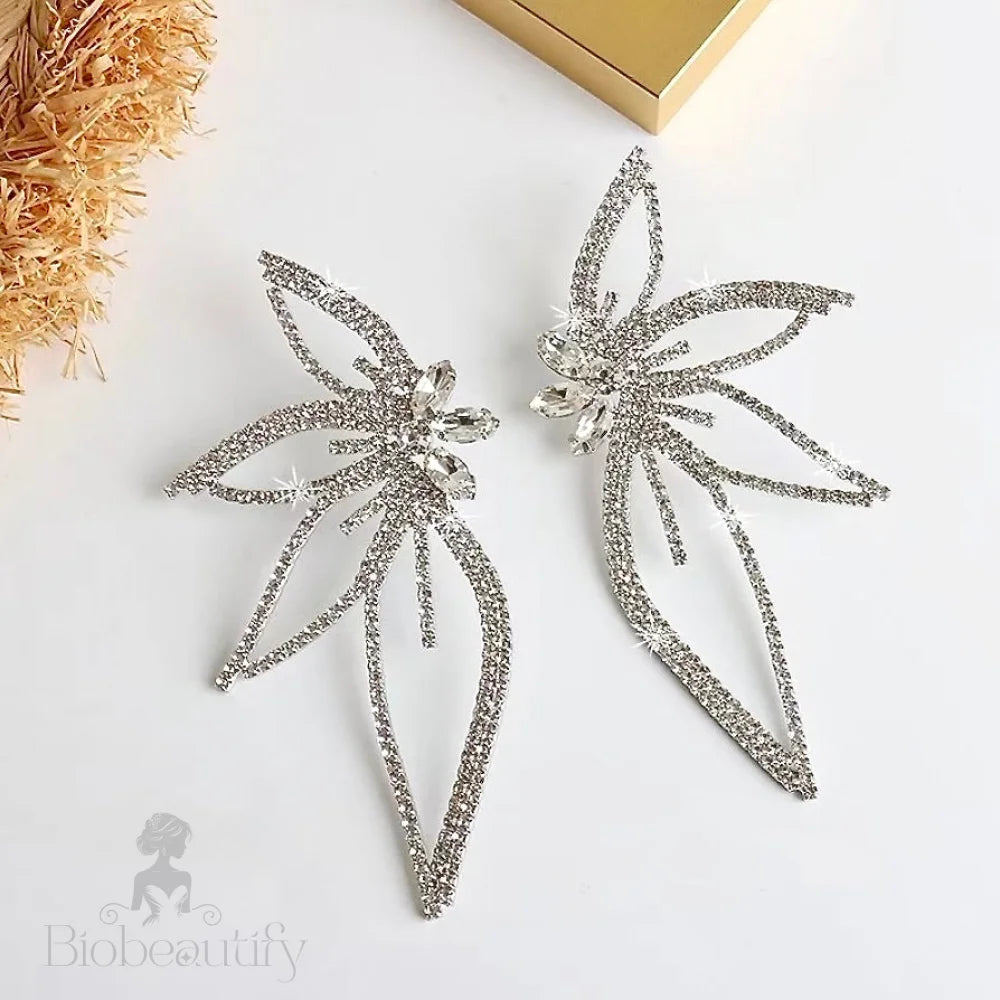 Kalyn Rhinestone Bridal Earrings