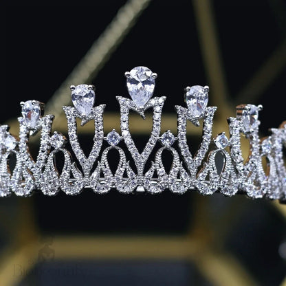 Karyssa Silver Zirconia Bridal Tiara