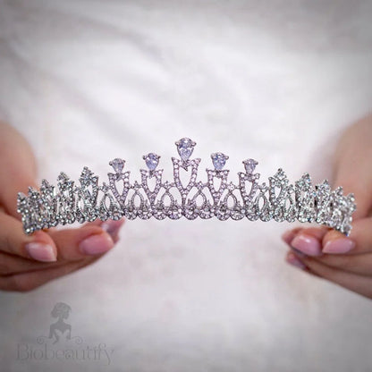 Karyssa Silver Zirconia Bridal Tiara