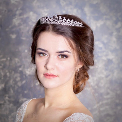 Karyssa Silver Zirconia Bridal Tiara