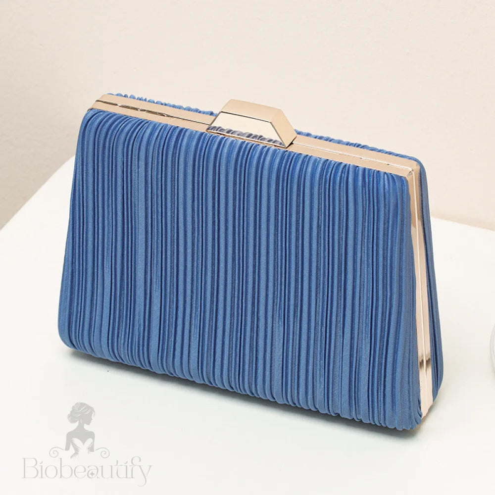 Kaydence Blue Evening Clutch Bag