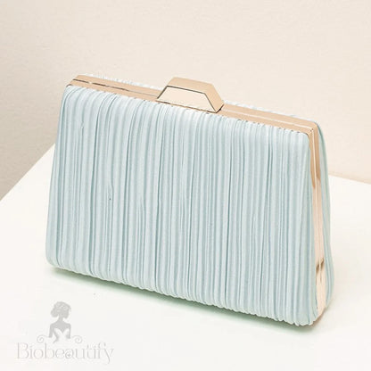 Kaydence Blue Evening Clutch Bag