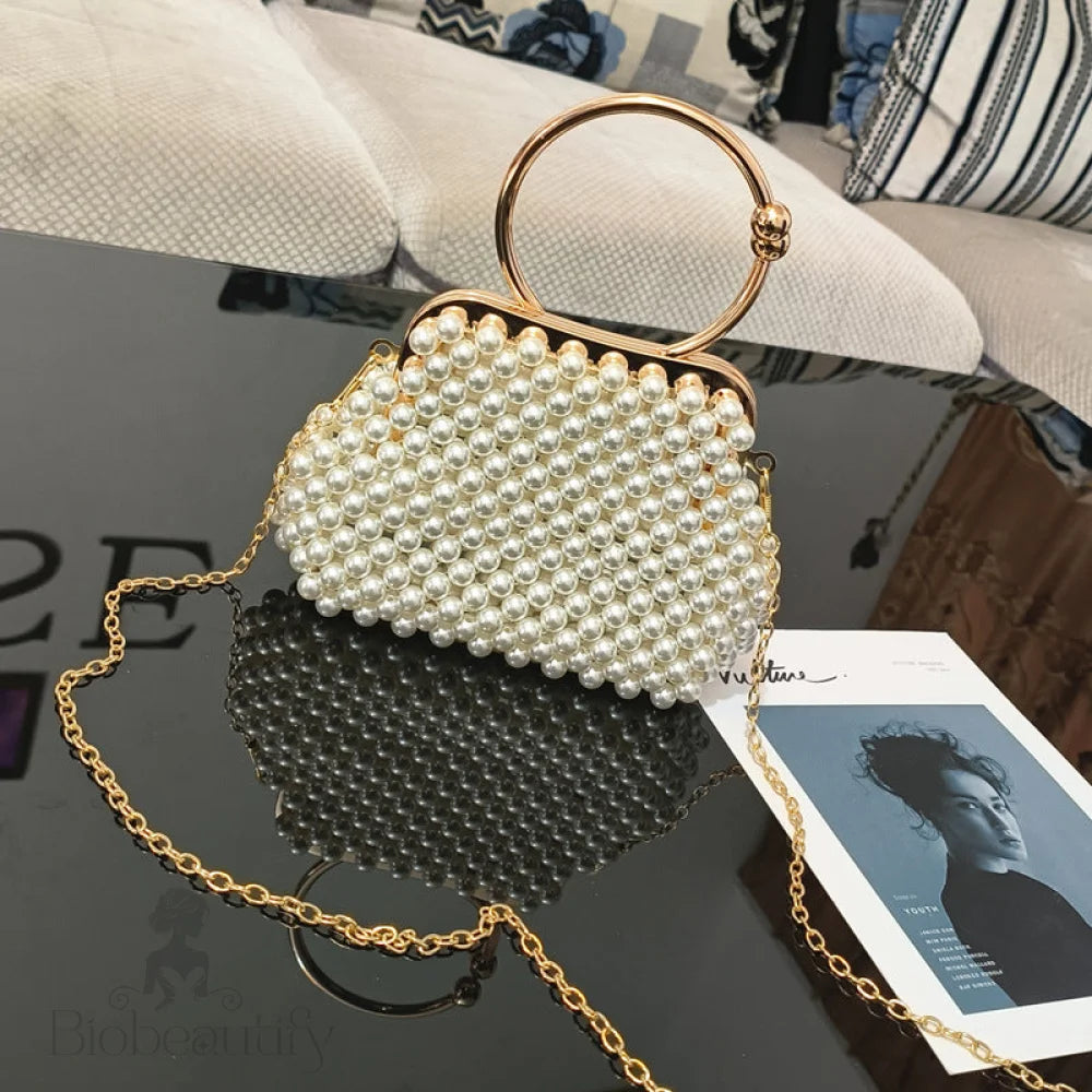 Kellie Pearl Woven Bag