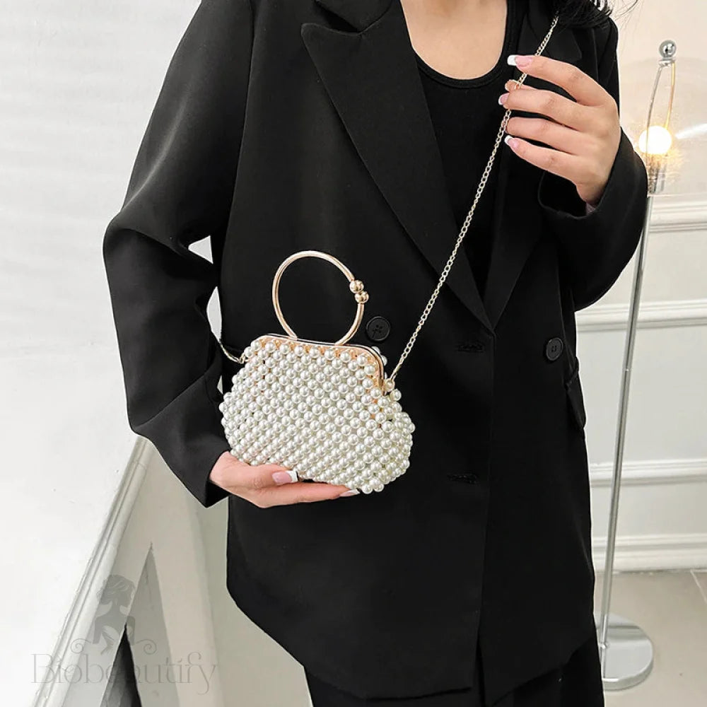 Kellie Pearl Woven Bag