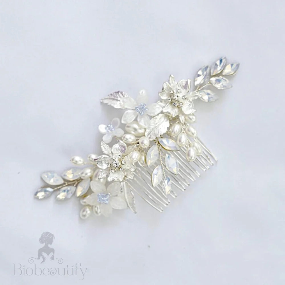 Kelsie Opal Hair Comb And Pin Set For Brides