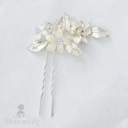 Kelsie Opal Hair Comb And Pin Set For Brides