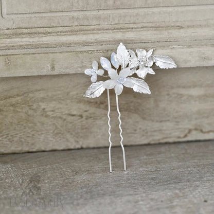 Kelsie Opal Hair Comb And Pin Set For Brides