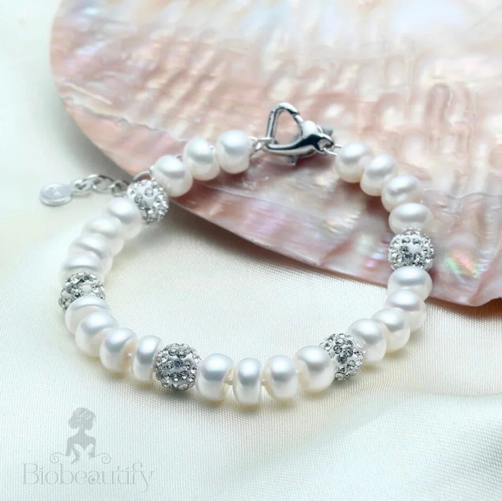 Kirsten Natural Pearl Bridal Bracelet Various Colors Available