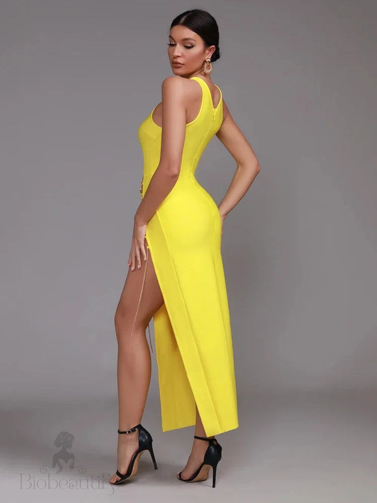 Klaudia Cut Out Bandage Dress