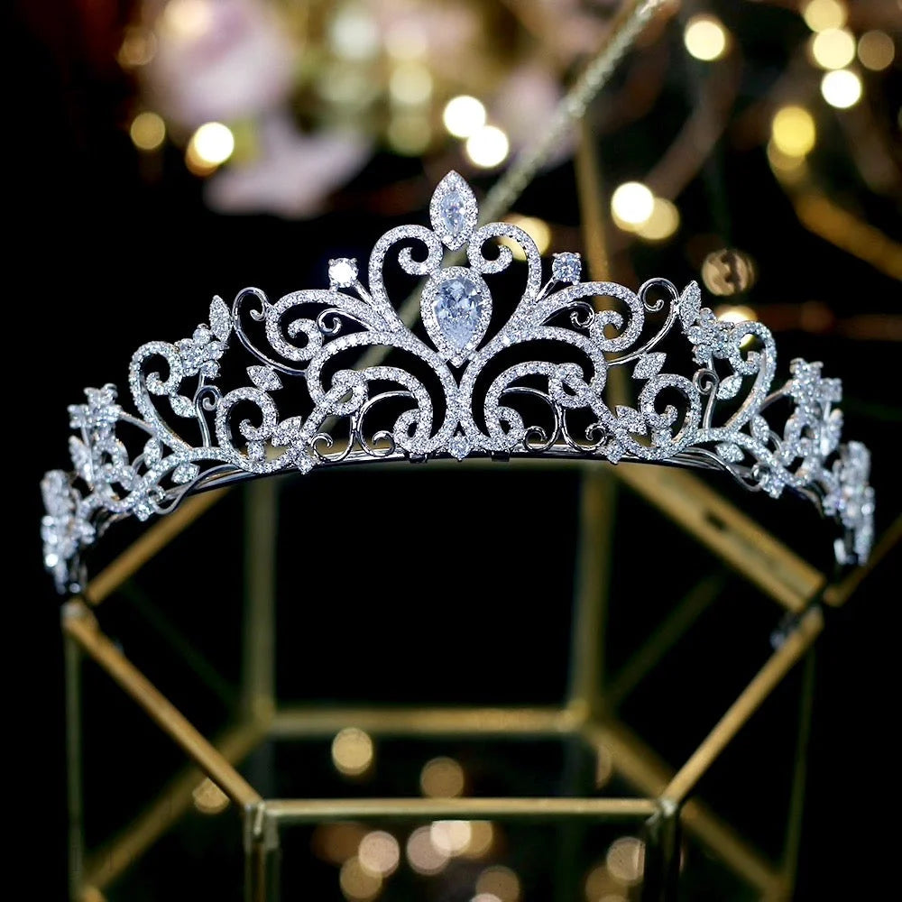 Kyana Silver Cubic Zirconia Wedding Tiara