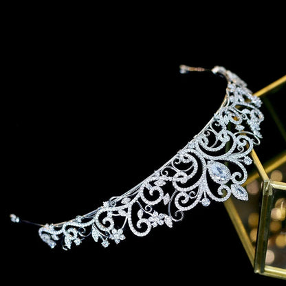 Kyana Silver Cubic Zirconia Wedding Tiara