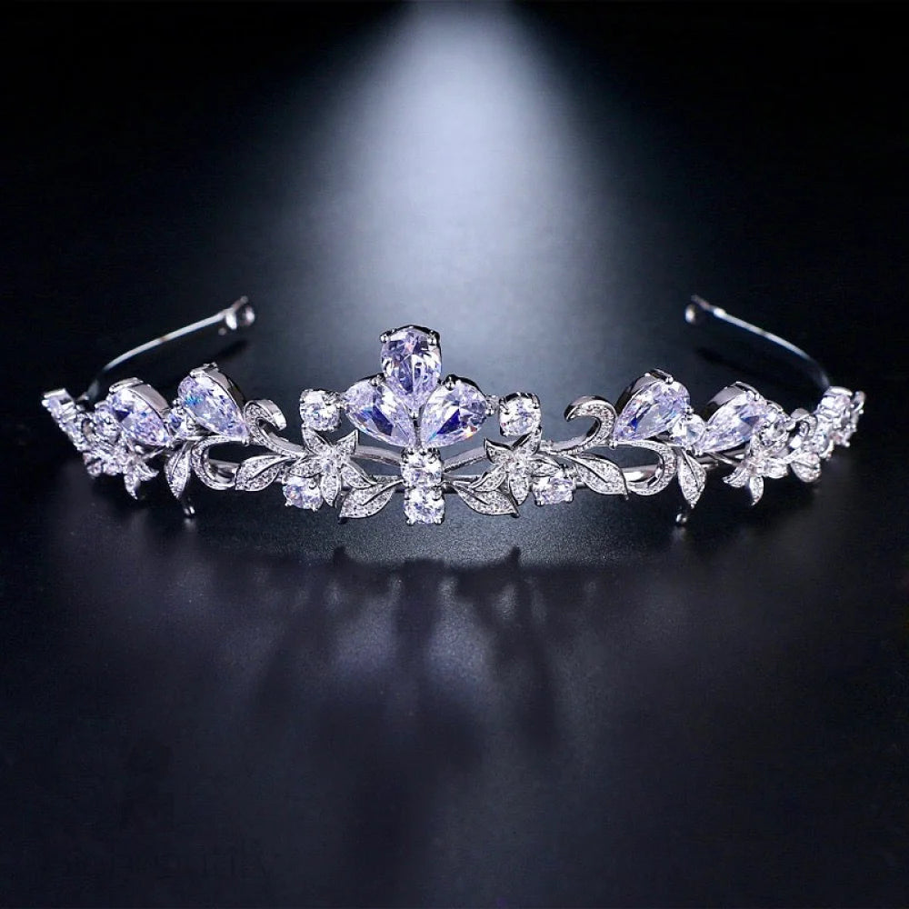 Kyleigh Wedding Tiara With Cubic Zirconia