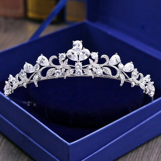 Kyleigh Wedding Tiara With Cubic Zirconia