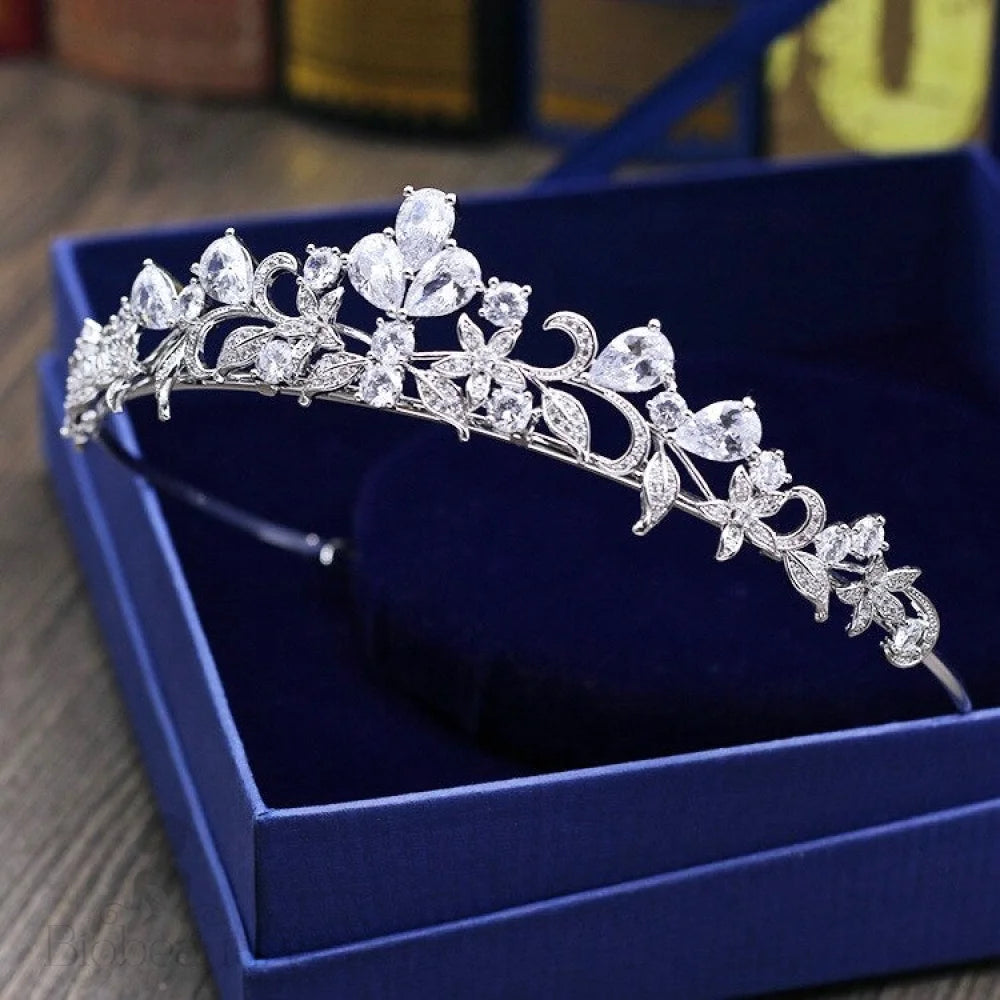 Kyleigh Wedding Tiara With Cubic Zirconia