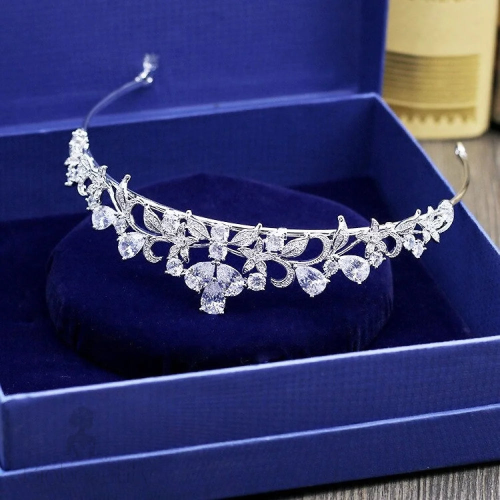 Kyleigh Wedding Tiara With Cubic Zirconia