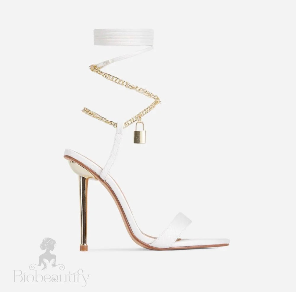 Lalita White Heel 7.5 /