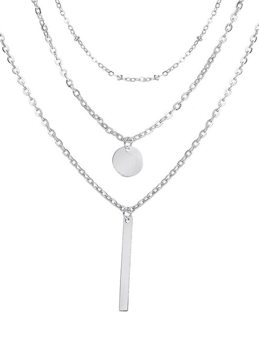 Women's necklace Chic & Modern Street Geometry Necklaces / 3 Layered Necklace / Dailywear / Spring / Summer / Fall / Winter
