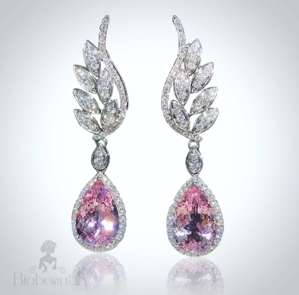 Laura Cubic Zirconia Wedding Earrings - Multiple Color Options