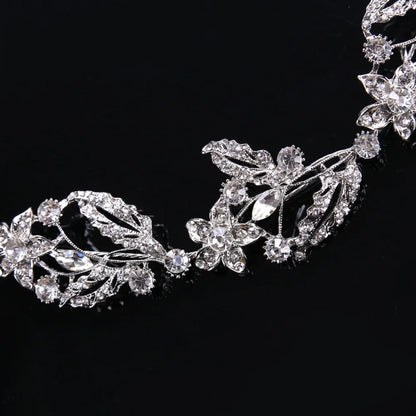 Lauren Silver Crystal Wedding Headband