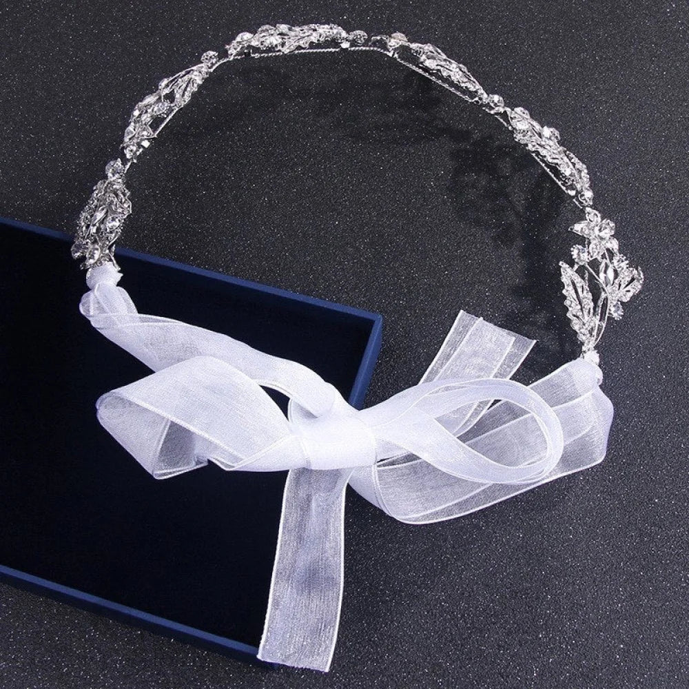 Lauren Silver Crystal Wedding Headband