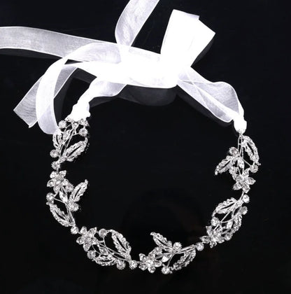 Lauren Silver Crystal Wedding Headband