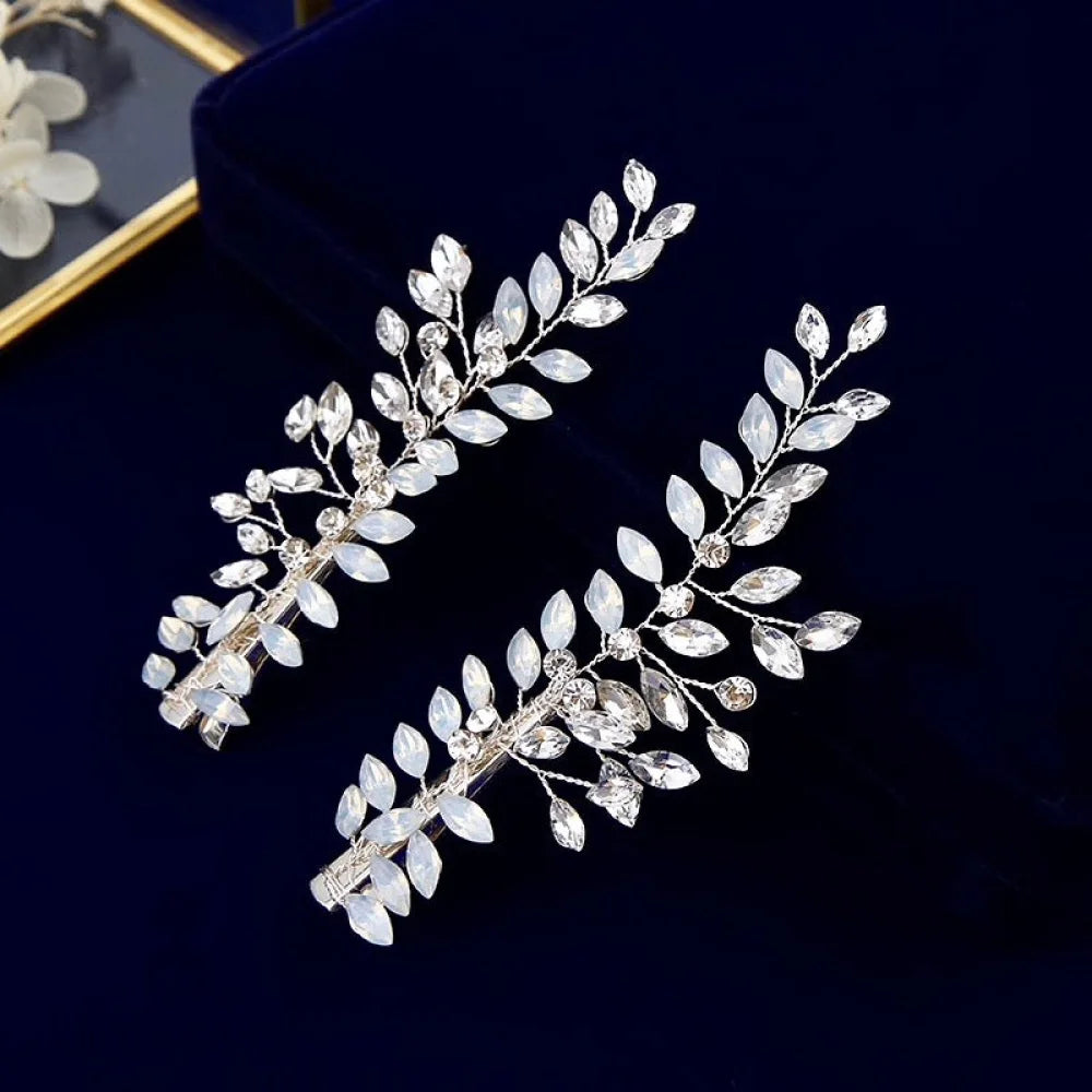 Laverne Opal Hair Clips For Brides And Bridesmaids